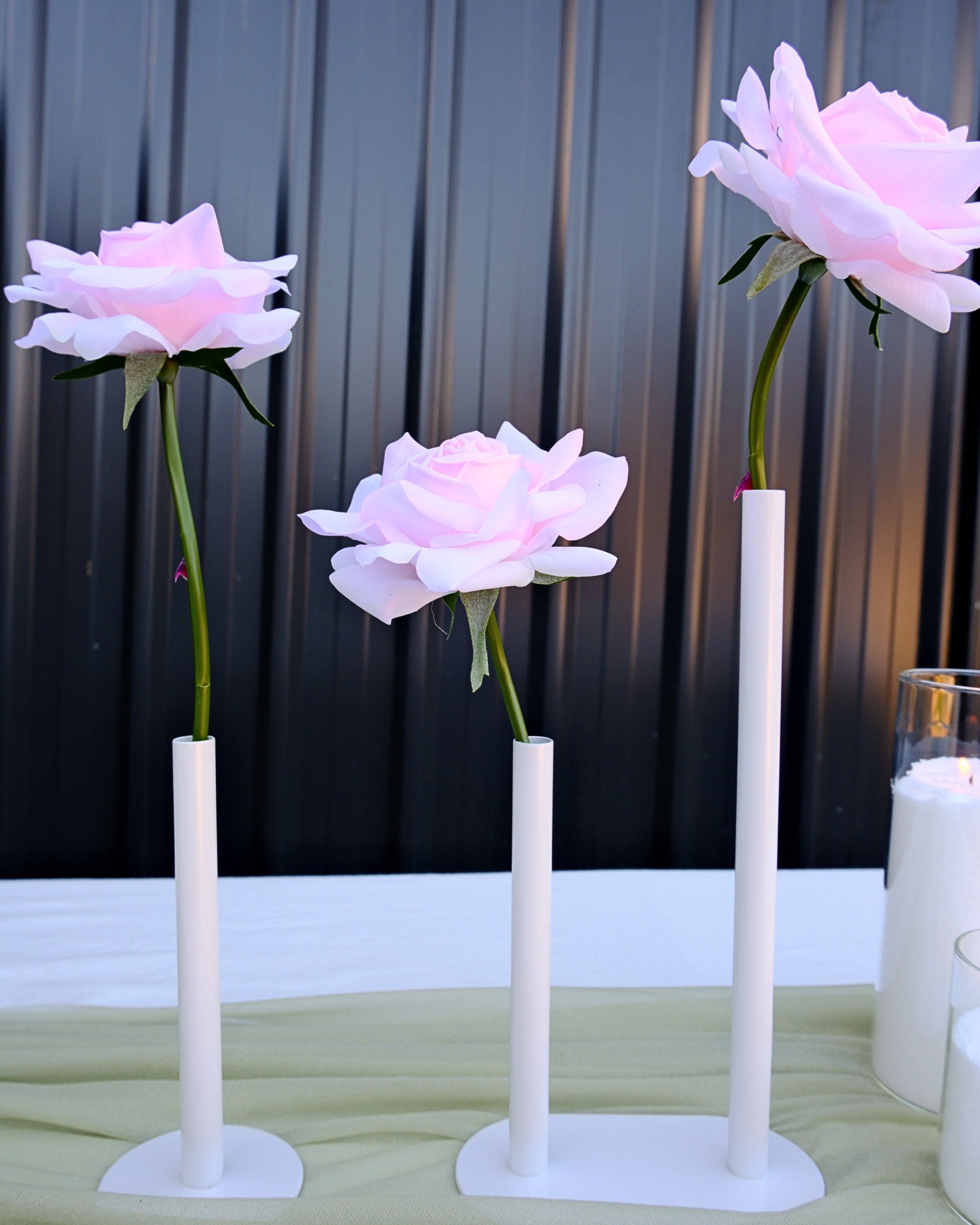 White Stem Vase
