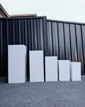 White Metal Square Plinth