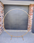 Round Gold Mesh Screen