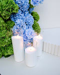 White Floor Candle Arrangements (Set of 3)